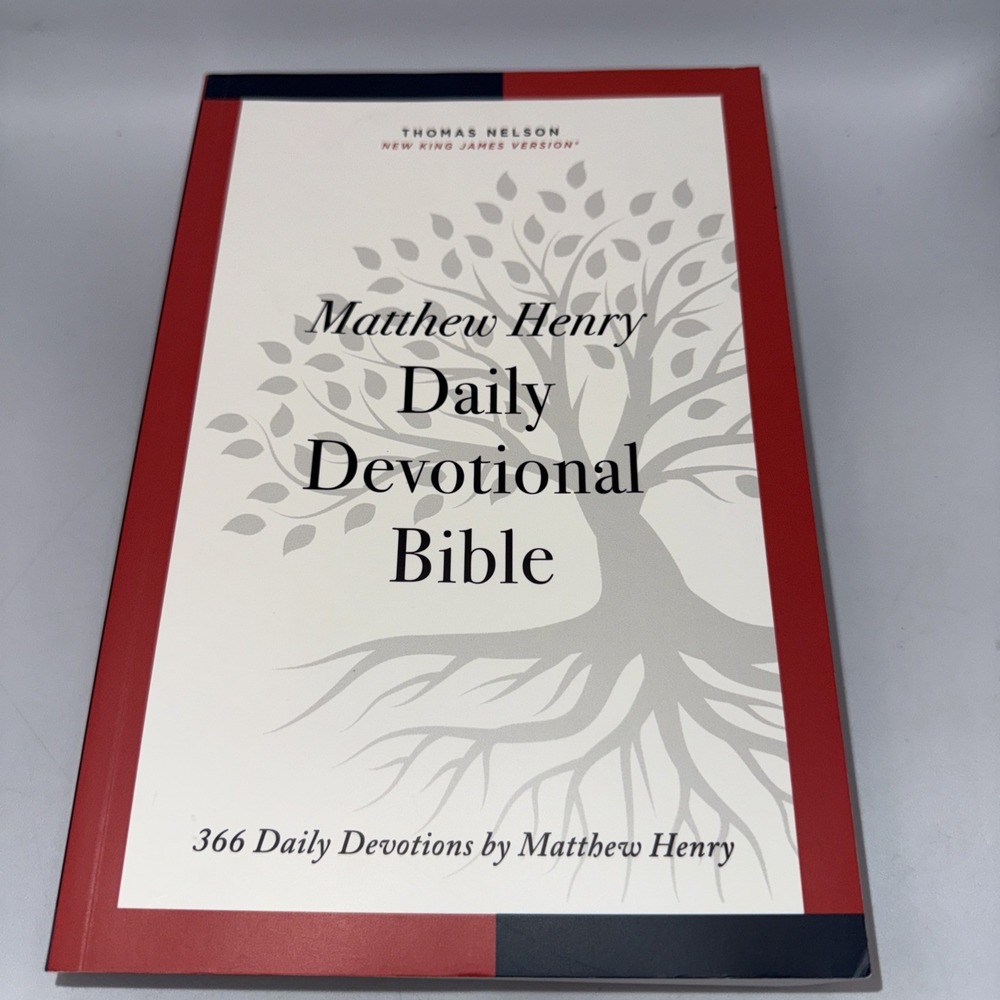 NKJV, Matthew Henry Daily Devotional Bible, Paperback, Red Letter, Comfort Print - Picture 2 of 6